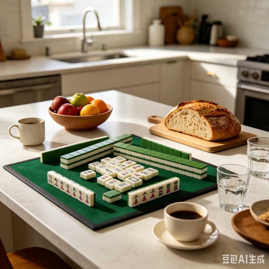 antique style mahjong set